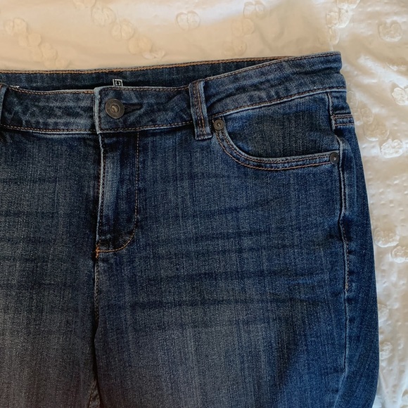 womens dark wash skinny jeans - Picture 3 of 4